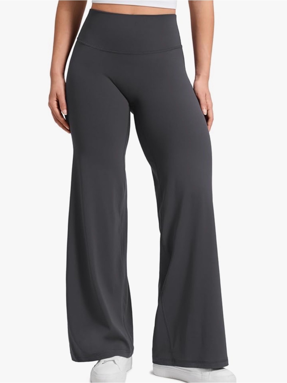 CRZ yoga Softretch no front seam high rise pant 30” grey nwt